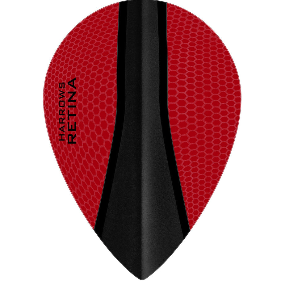 Harrows Retina-X pear flights in red