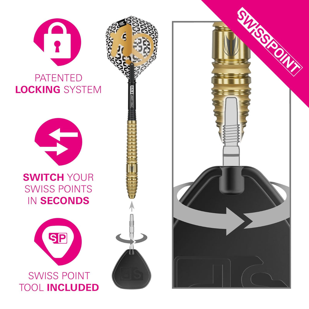 Target Bolide Envy 03 90% Tungsten SP Steel Tip Darts – official manufacturer alternate view