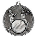 Cricket Deluxe Medal Antique Silver
