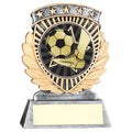 Pew~gold 5 Star Holder With Vinyl Football Insert & Plate