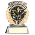 Pew~gold 5 Star Holder With Vinyl Male Football Insert & Plate