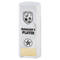 White Plastic Filled Column Football Managers Player (1in Cen)