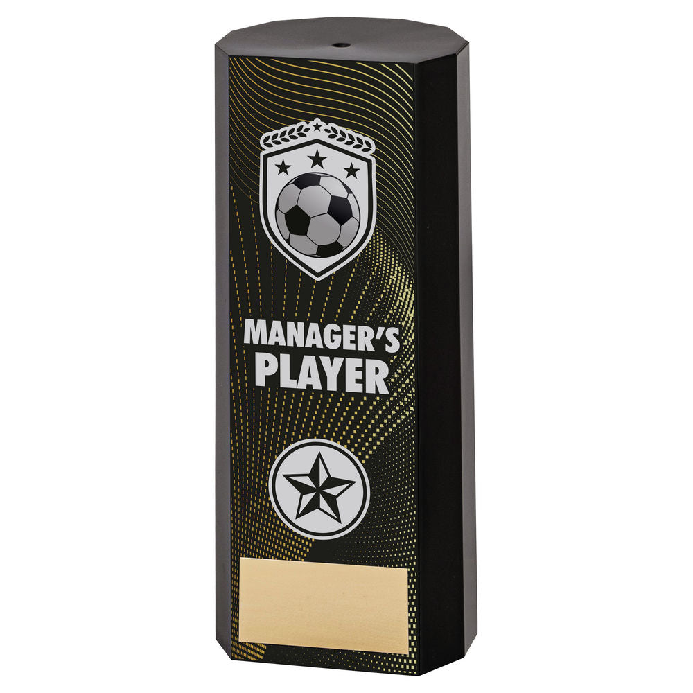 Black Plastic Filled Column Football Managers Player (1in Cen)
