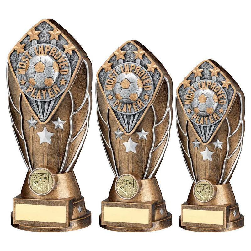 Bronze & Silver Diamond Column with Most Improved Player Disc & Plate (1in Centre)