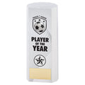 White Plastic Filled Column Football Player Of The Year (1in Cen)