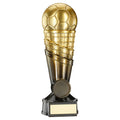 Gold~black Filled Plastic Football Net Column With Plate (1in Cen)