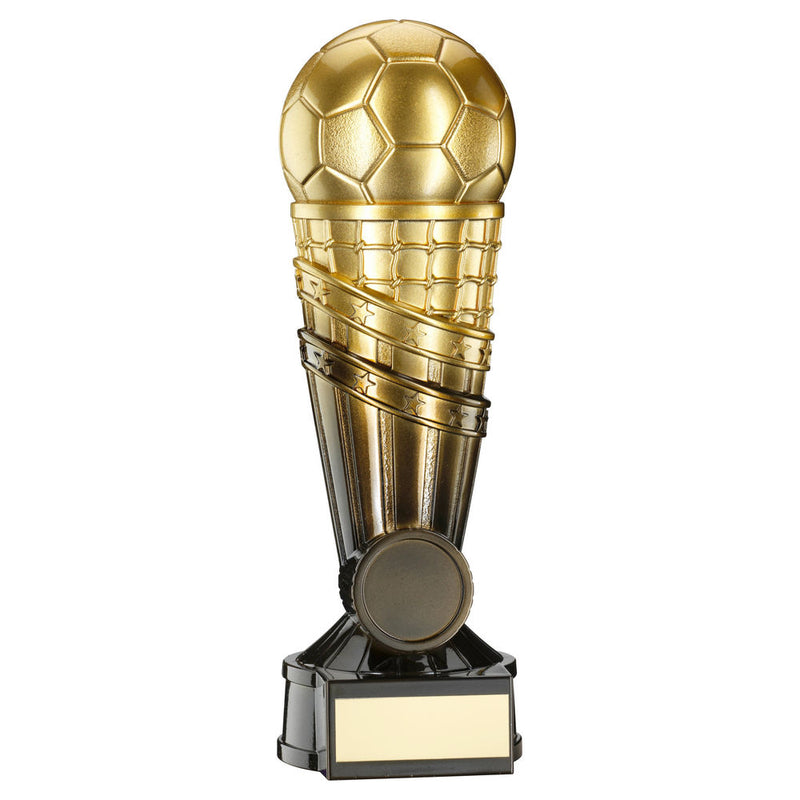 Gold & black Filled Plastic Football Net Column With Plate (1in Centre)