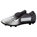 Filled Plastic Footballl Boot In Silv~black With Plate (1" Cen)