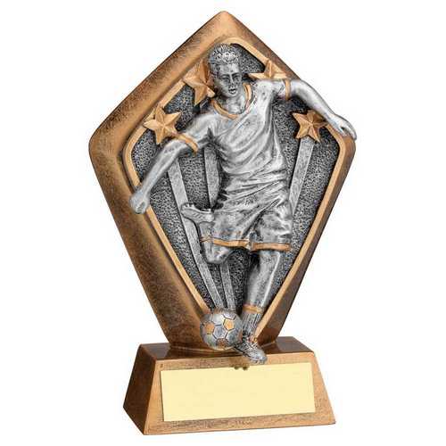Bronze & gold Diamond Holder With Male Football Disc And Plate