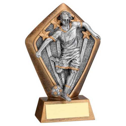 Bronze & gold Diamond Holder With Female Football Disc And Plate