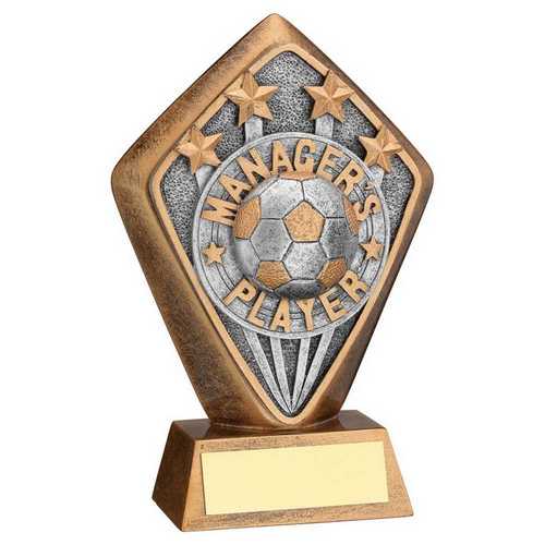 Bronze & gold Diamond Holder With Managers Player Disc And Plate