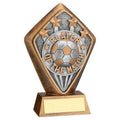 Brz~gold Diamond Holder With Player Of The Match Disc And Plate