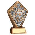 Brz~gold Diamond Holder With Player Of The Month Disc And Plate
