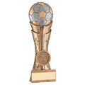 Brz~pew~gold Football On Fluted Flatback With Plate (1in Centre)