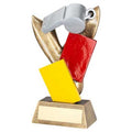 Silv~brz Referee Whistle With Red And Yellow Cards With Plate