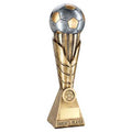 Brz~pew~gold Football On Leaf Column With Plate (1in Cen) Parents Player