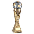 Brz~pew~gold Football On Leaf Column With Plate (1in Cen) Players Player