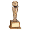 Bronze~gold Plastic Football Figure On Base