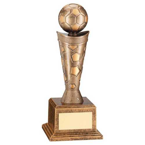 Bronze & gold Plastic Football Figure On Base