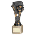 Pewter~gold Plastic Wembley Figure On Cream Marble Trophy