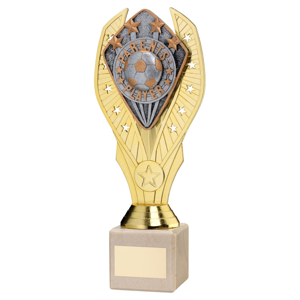 Gold Holder + Parents' Player Disc & Cream Marble Trophy (1in Cen)
