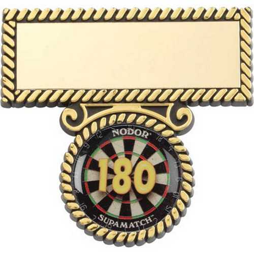 180 Darts Bar Badge with Plate