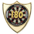 180 Darts Shield Metal Badge