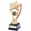 Shooting Star Darts Trophy — Gold & Black