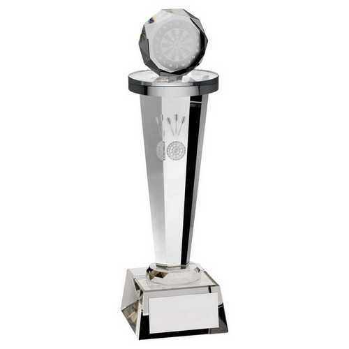 Clear Glass Column Darts Award