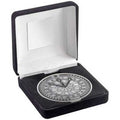 Antique Silver Darts Medallion in Black Velvet Box