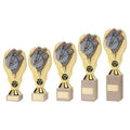 Gold Darts Disc Trophy on Cream Marble