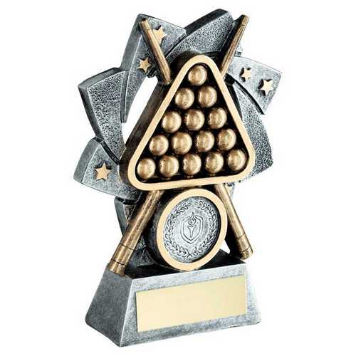 Pew~gold Pool~snooker Star Spiral With Plate (1in Centre)