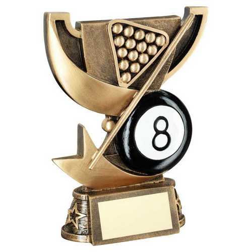 Bronze & gold Cup Range For Pool With Engraving Plate
