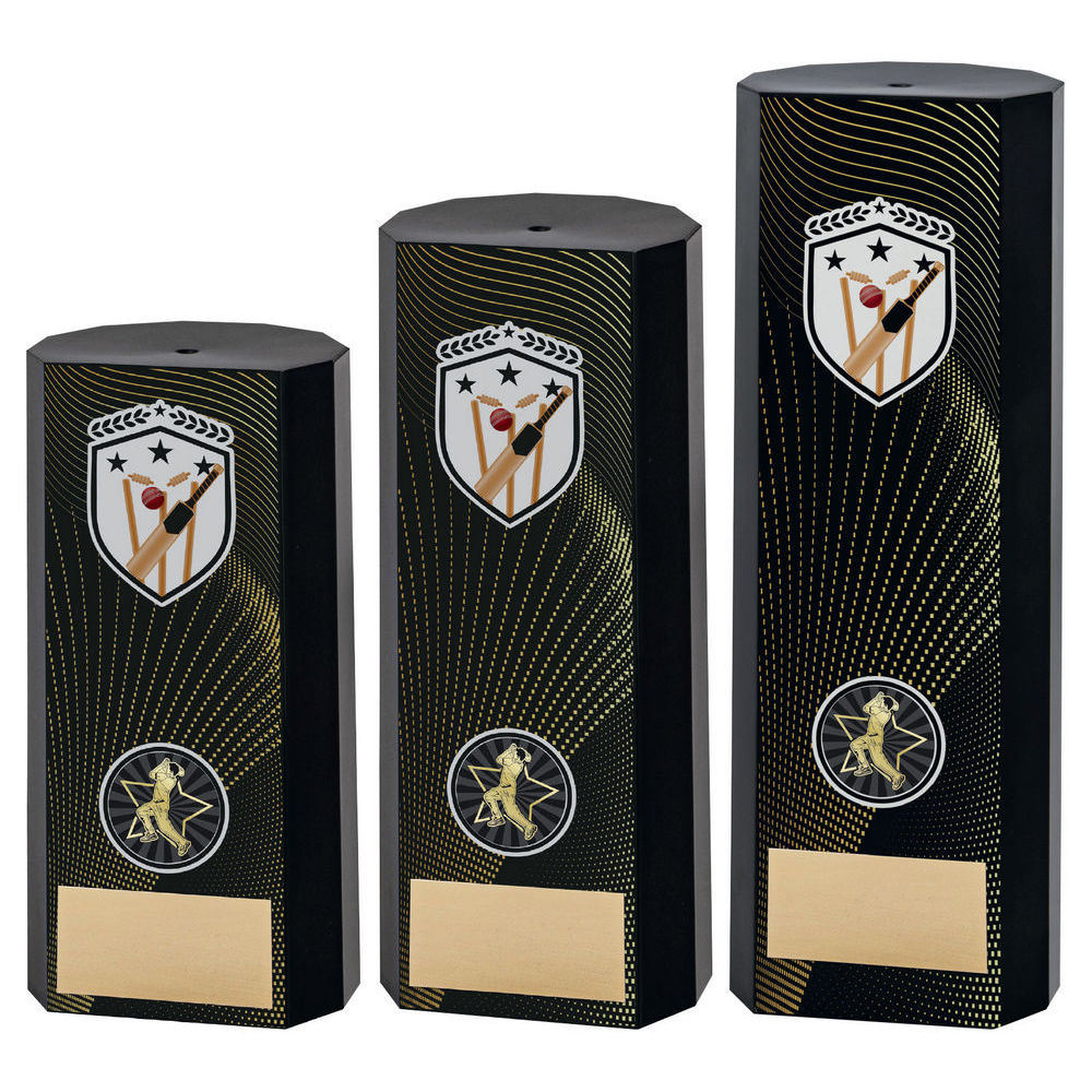 Black Plastic Filled Column Cricket (1in Cen)
