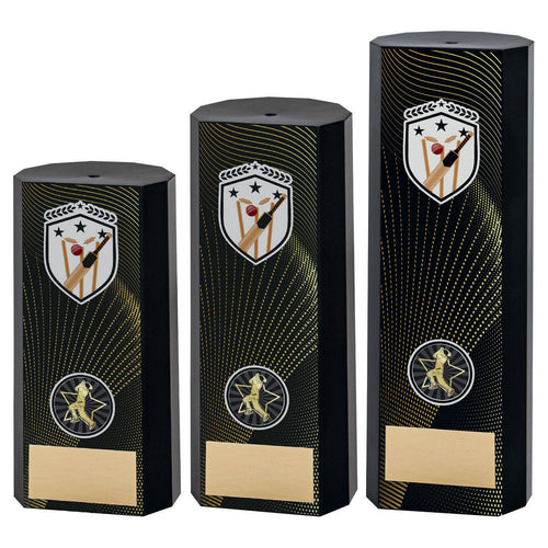 Black Plastic Filled Column Cricket (1in Cen)