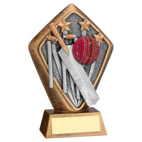 Bronze & gold Diamond Holder With Cricket Disc With Plate