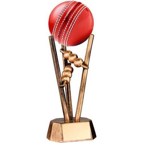 Bronze & gold Resin Cricket Ball Holder