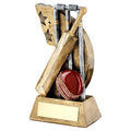 Brz~pew~red Cricket Stumps~bat~ball On Star Swoosh With Plate