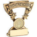 Brz~gold Man Of The Match Mini Cup With Cricket Insert And Plate