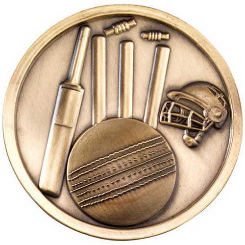 Cricket Medallion Antique Gold