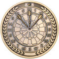 Antique Gold Darts Medallion