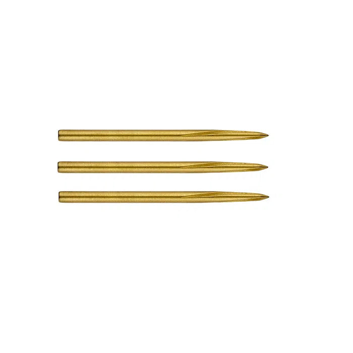 Unicorn Volute gold smooth steel-tip points, 42mm